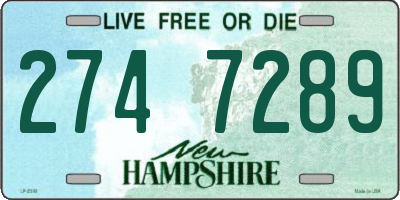 NH license plate 2747289