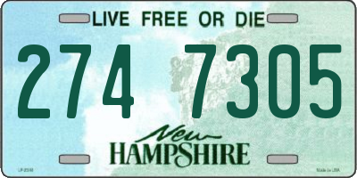 NH license plate 2747305