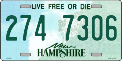 NH license plate 2747306