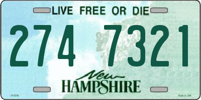 NH license plate 2747321
