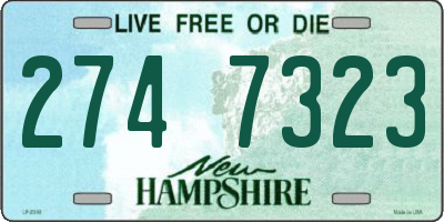 NH license plate 2747323