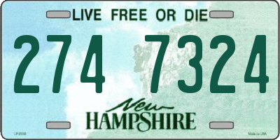 NH license plate 2747324