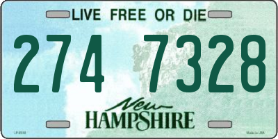 NH license plate 2747328