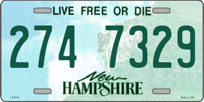 NH license plate 2747329