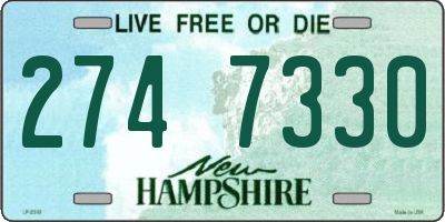 NH license plate 2747330