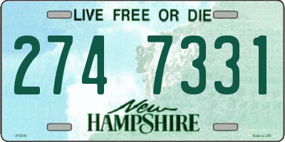 NH license plate 2747331