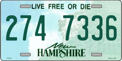 NH license plate 2747336