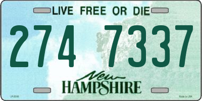 NH license plate 2747337