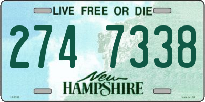 NH license plate 2747338