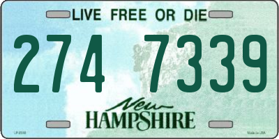 NH license plate 2747339