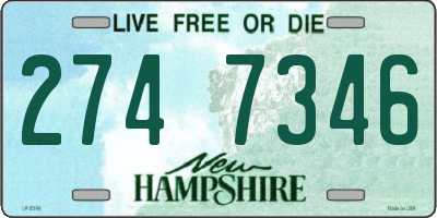 NH license plate 2747346