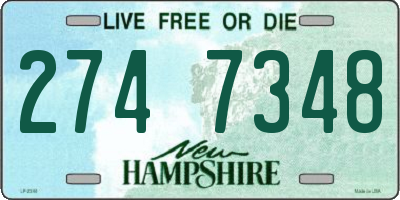 NH license plate 2747348