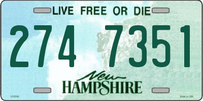 NH license plate 2747351