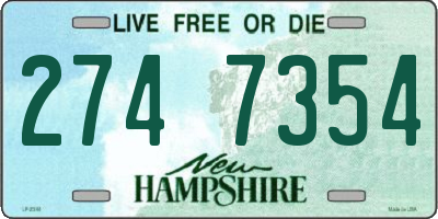 NH license plate 2747354
