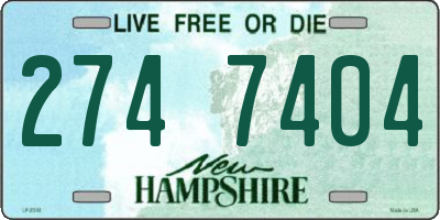 NH license plate 2747404