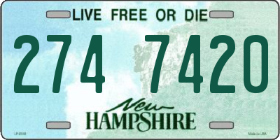 NH license plate 2747420