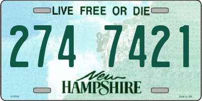 NH license plate 2747421