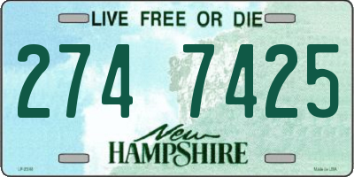 NH license plate 2747425