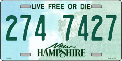 NH license plate 2747427