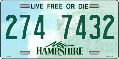 NH license plate 2747432