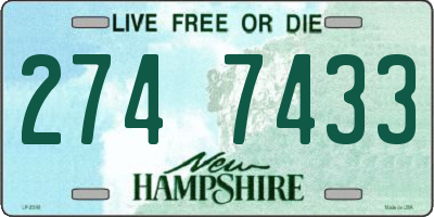 NH license plate 2747433