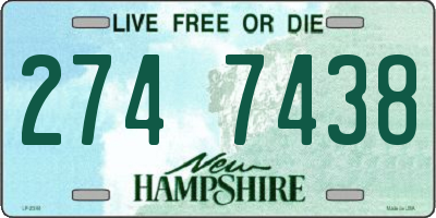 NH license plate 2747438