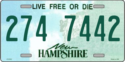 NH license plate 2747442