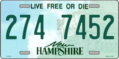 NH license plate 2747452