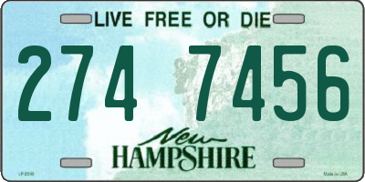 NH license plate 2747456