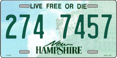 NH license plate 2747457