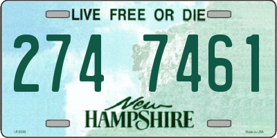 NH license plate 2747461