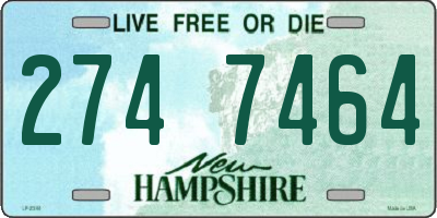 NH license plate 2747464
