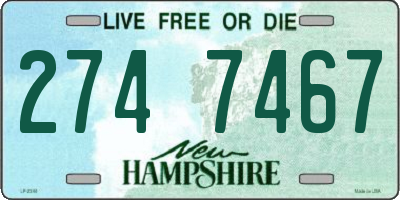 NH license plate 2747467