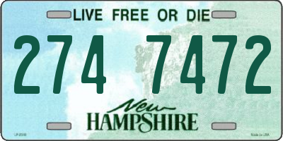 NH license plate 2747472