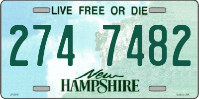 NH license plate 2747482