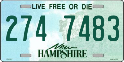 NH license plate 2747483