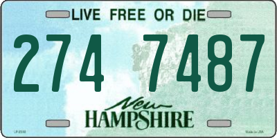 NH license plate 2747487