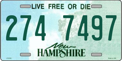 NH license plate 2747497