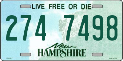 NH license plate 2747498