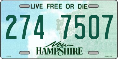 NH license plate 2747507