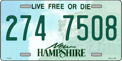 NH license plate 2747508