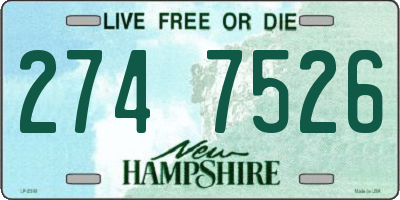 NH license plate 2747526
