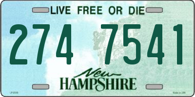 NH license plate 2747541