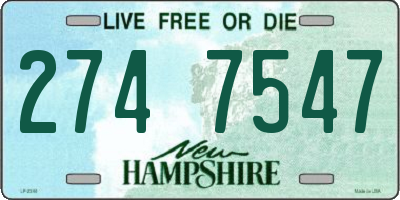 NH license plate 2747547