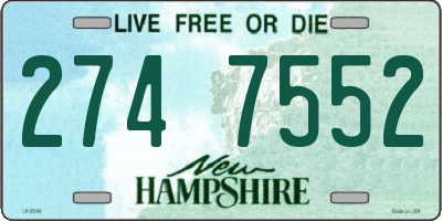 NH license plate 2747552