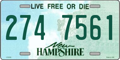NH license plate 2747561