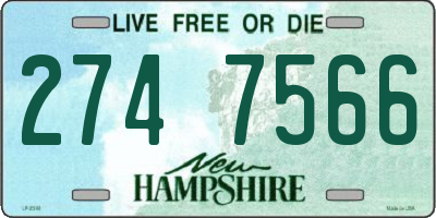 NH license plate 2747566