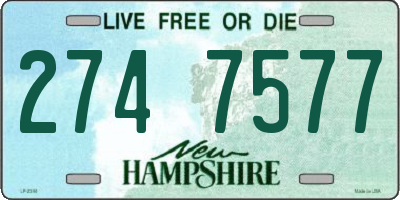 NH license plate 2747577