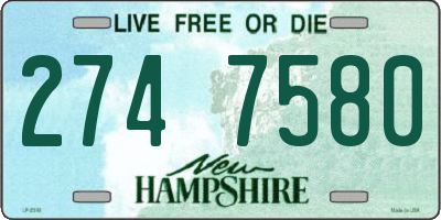 NH license plate 2747580