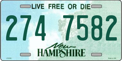 NH license plate 2747582